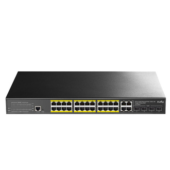 PoE+ Switch Cudy with 4 Gigabit Combo Ports 300W 24-Port Layer 2 Managed Gigabit