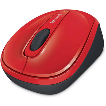 Mysz bezprzewodowa Microsoft Mobile 3500 czerwona (red gloss)