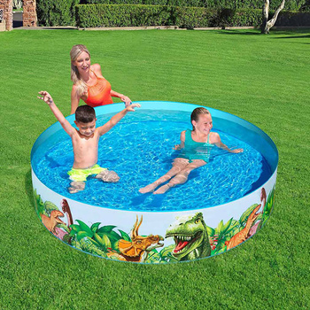 Bestway Basen Rozporowy Okrągły Dinozaury O6' x H15"/O1.83m x H38cm 55022