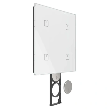 Szklany włącznik dotykowy iNELS MATTER 4 przyciski, biały