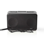Radiobudzik Nedis CLAR002BK LED AUX projekcja 2x budzik FM Czarny