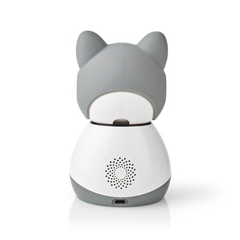 Kamera wewnętrzna Nedis Smartlife Wifi, czujnik ruchu, night vision, szary/biały