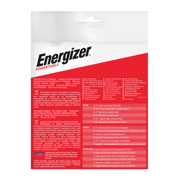 Zestaw 6 szczotek wiertarskich Energizer