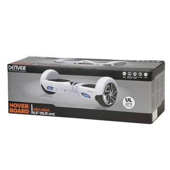 Deskorolka elektryczna balanserka Hoverboard Denver biała 2x250W