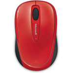 Mysz bezprzewodowa Microsoft Mobile 3500 czerwona (red gloss)