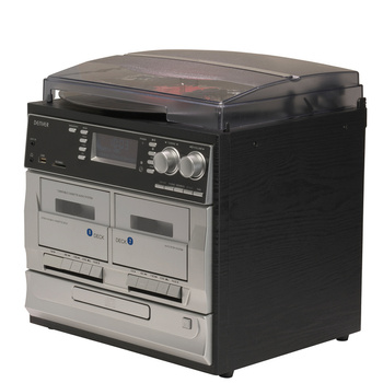 Miniwieża Denver MRD-166 z gramofonem i radio DAB+/FM czarna