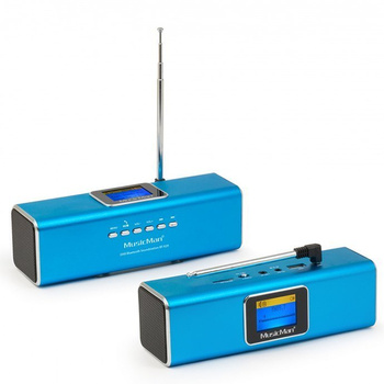 Głośnik bezprzewodowy Technaxx Bluetooth USB, Aux, audio, karta pamięci 32GB (niebieski)