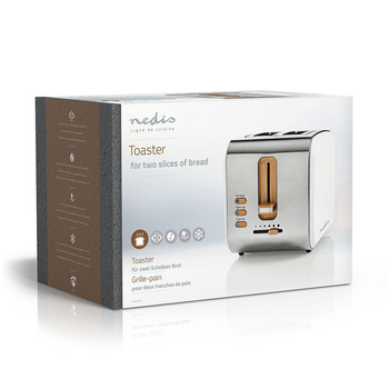 Toster Nedis KABT510EWT Biały