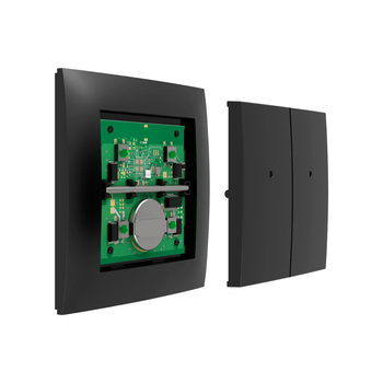 Włącznik ścienny iNELS MATTER 4 przyciski, bateryjny, czarny mat