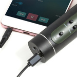 Bezprzewodowy mikrofon karaoke z głośnikiem Technaxx Bluetooth, do 10m (czarny)/uszkodzone opakowanie
