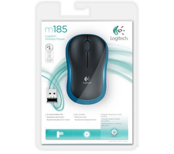 Mysz bezprzewodowa Logitech M185 niebieska