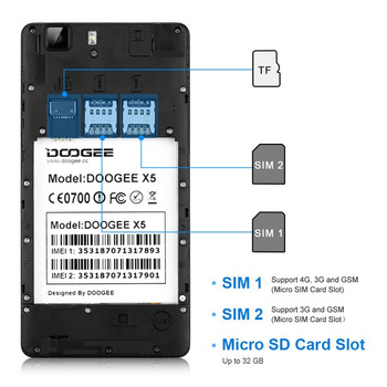 Smartphone Doogee X5 Pro (black)