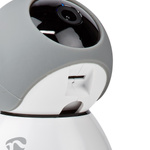Kamera wewnętrzna Nedis Smartlife Wifi, czujnik ruchu, night vision, szary/biały