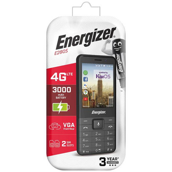 Telefon Energy E280S Energizer 512MB/4GB czarny