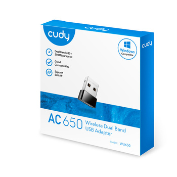 Mini USB Adapter Cudy Wi-Fi AC650
