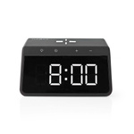 Budzik Nedis WCACQ30BK 5–15 W 2x alarm podświetlenie Czarny