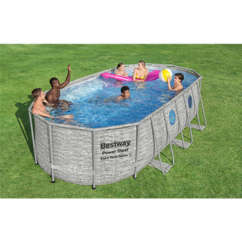 Bestway Basen stelażowy Power Steel Swim Vista Series Oval  18' x 9' x 48"/5.49m x 2.74m x 1.22m 56716