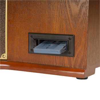 Drewniane centrum muzyczne retro Denver MRD-51 z gramofonem/Uszkodzone opakowanie