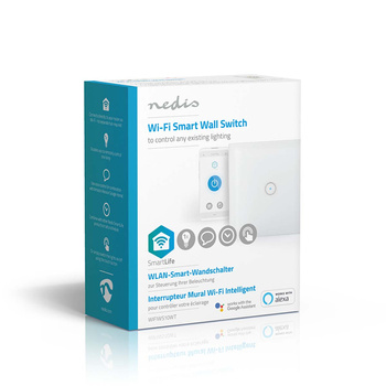 Włącznik światła Nedis SmartLife WIFIWS10WT Wi-Fi