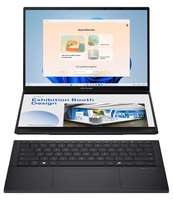 Laptop Asus ZenBook Duo UX8406CA-IS99T Ultra 9 285H/14" FHD+1920 x 1200 TouchScreen OLED + 14" FHD+ 1920 x 1200 TouchScreen OLED/32GB/ SSD 2TB/BT/BLKB/Intel Arc 140T/Win 11 Inkwell Gray