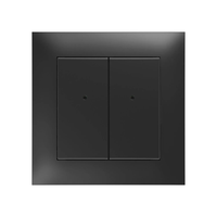 Włącznik ścienny iNELS MATTER 4 przyciski, bateryjny, czarny mat
