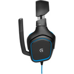 Słuchawki gamingowe Logitech G430 czarno-niebieskie (black-blue)