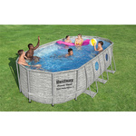 Bestway Basen stelażowy Power Steel Swim Vista Series Oval  18' x 9' x 48"/5.49m x 2.74m x 1.22m 56716