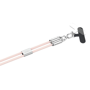 Kabel USB-C/USB-C ANSMANN smycz 1.2m różowy