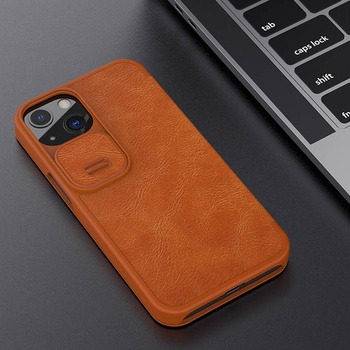 Etui Nillkin Qin Pro Leather iPhone 13 (brązowy)