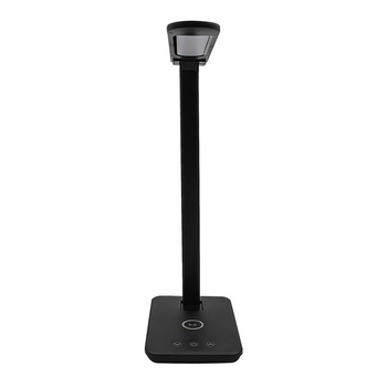 Lampka biurkowa LED Denver z ładowarką bezprzewodową czarna