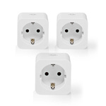 Inteligentne gniazdko Nedis SmartLife WIFIP121FWT3 Wi-Fi (3 sztuki)
