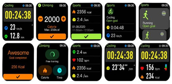 Zegarek inteligentny Smartwatch Kumi KU1 Pro czarny