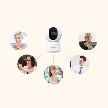Kamera wewnętrzna Arenti Wi-Fi 3MP/2K z funkcją obrotu i prywatności