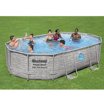 Bestway Basen Stelażowy Power Steel Swim Vista Series 14' x 8'2" x 39.5"/4.27m x 2.50m x 1.00m 56714