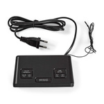 Radiobudzik Nedis CLAR002BK LED AUX projekcja 2x budzik FM Czarny