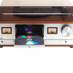 Retro wieża stereo Denver MRD-52 z gramofonem light wood