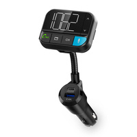 Transmiter FM samochodowy Nedis CATR1024BK Bluetooth 2" elastyczny Czarny