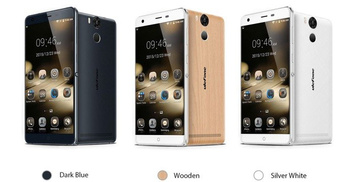 Smartphone Ulefone Power (wood) + etui/słuchawki