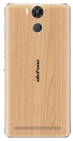 Smartphone Ulefone Power (wood) + etui/słuchawki