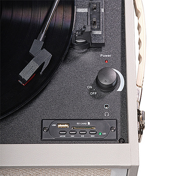 Gramofon retro na nóżkach Denver VPR-250 z radiem FM, BT i USB