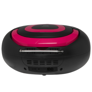 Boombox BT Denver TCL-212BT z radiem, wejściem CD, USB różowy