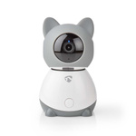 Kamera wewnętrzna Nedis Smartlife Wifi, czujnik ruchu, night vision, szary/biały