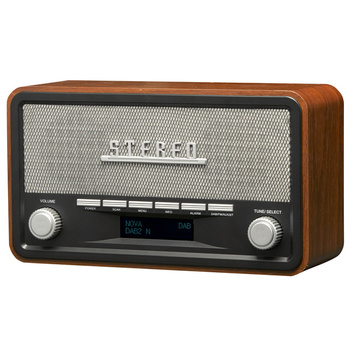 Radio retro DAB+/FM Denver DAB-18 dark wood/Uszkodzone opakowanie