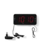 Radiobudzik Nedis CLAR004BK LED AUX projekcja 2x budzik FM Czarny