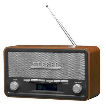 Radio retro DAB+/FM Denver DAB-18 dark wood/Uszkodzone opakowanie