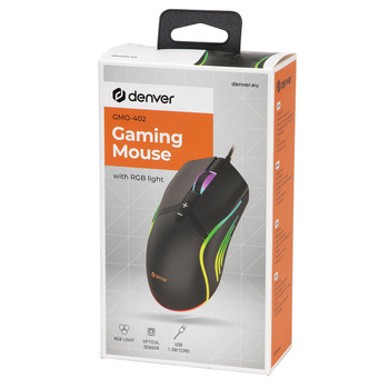 Mysz gamingowa przewodowa Denver RGB 6400 DPI