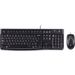 Zestaw przewodowy klawiatura i mysz Logitech MK120 czarny (black)