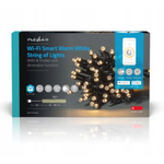Lampki choinkowe Nedis SmartLife Białe Wi-Fi WIFILX01W50 5m