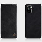 Etui Nillkin Qin Leather Xiaomi Redmi Note 10 4G/Note 10s (czarny)