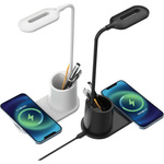 Lampka na biurko ładowarką indukcyjną 10W Rebeltec W600 biały
